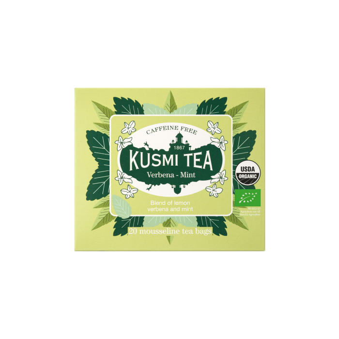 Чай трав'яний Вербена-м'ята органічний 20х1.2г, Kusmi Tea