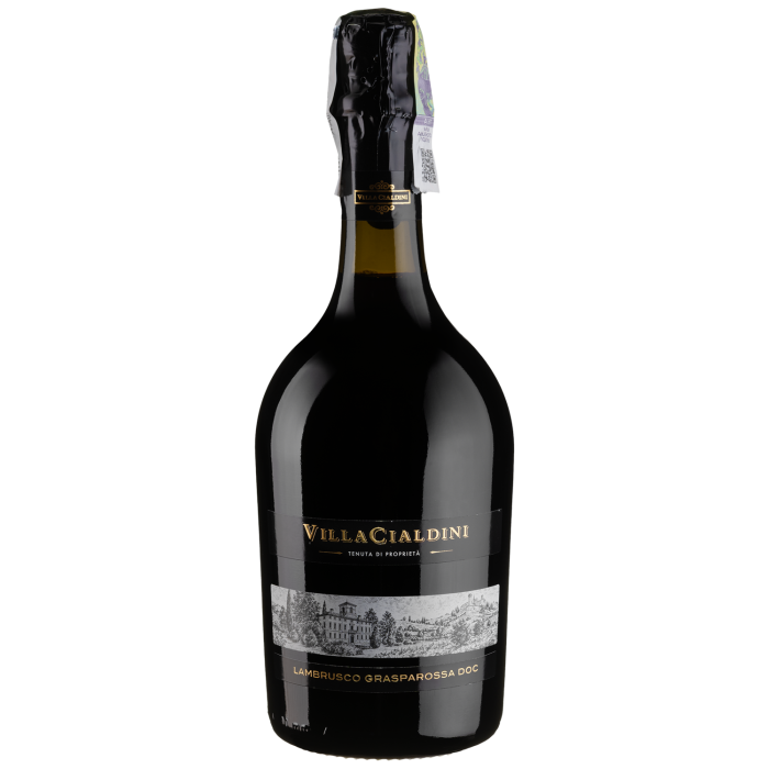 Ігристе Cleto Chiarli Lambrusco Grasparossa Villa Cialdini / Ламбруско Граспаросса Вілла Чалдіні, червоне, 0.75 л Ігристе Cleto Chiarli Lambrusco Grasparossa Villa Cialdini / Ламбруско Граспаросса Вілла Чалдіні, червоне, 0.75 л