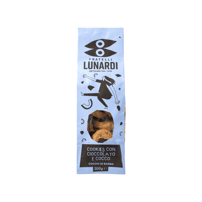 Печиво Шоколад та Кокос 300г, Fratelli Lunardi