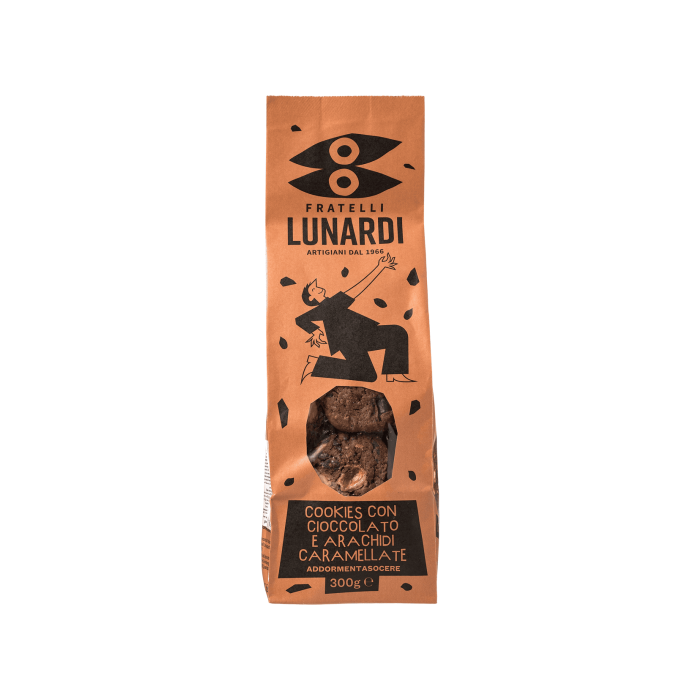 Печиво Шоколад та арахіс 300г, Fratelli Lunardi