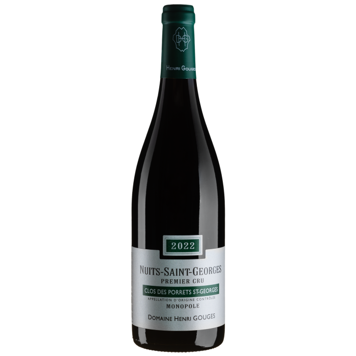 Вино Henri Gouges Nuits Saint Georges Premier Cru Clos des Porrets / Нюі Сен Жорж Прем'єр Крю Кло де Поре 2022, червоне сухе, 0.75 л