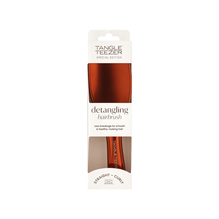 Щітка для волосся шоколадно-бронзового кольору The Ultimate Detangler Chrome, Tangle Teezer