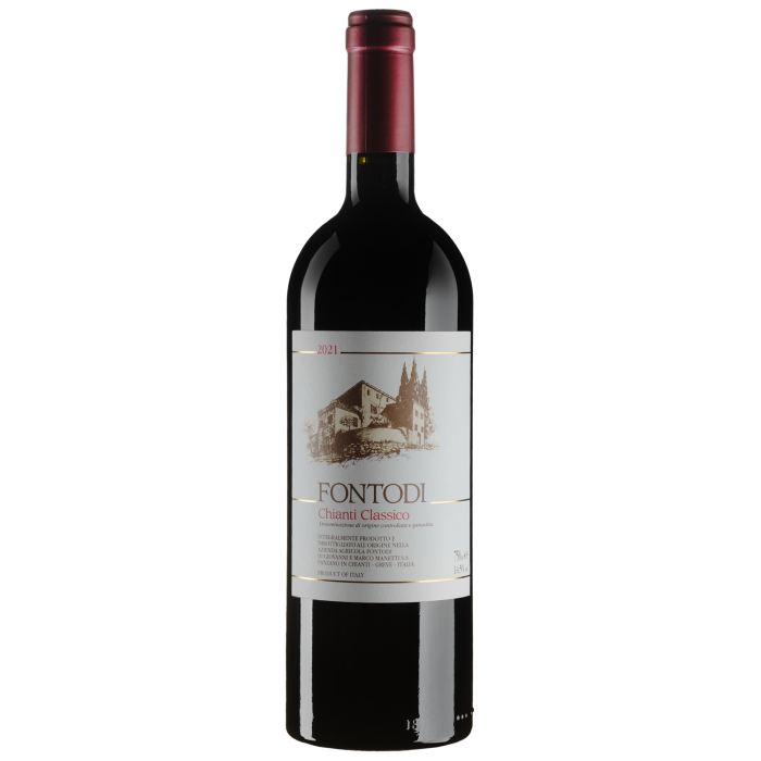 Вино Fontodi_dupSMM5 Chianti Classico / Кьянті Классіко 2021, червоне сухе, 0.75 л