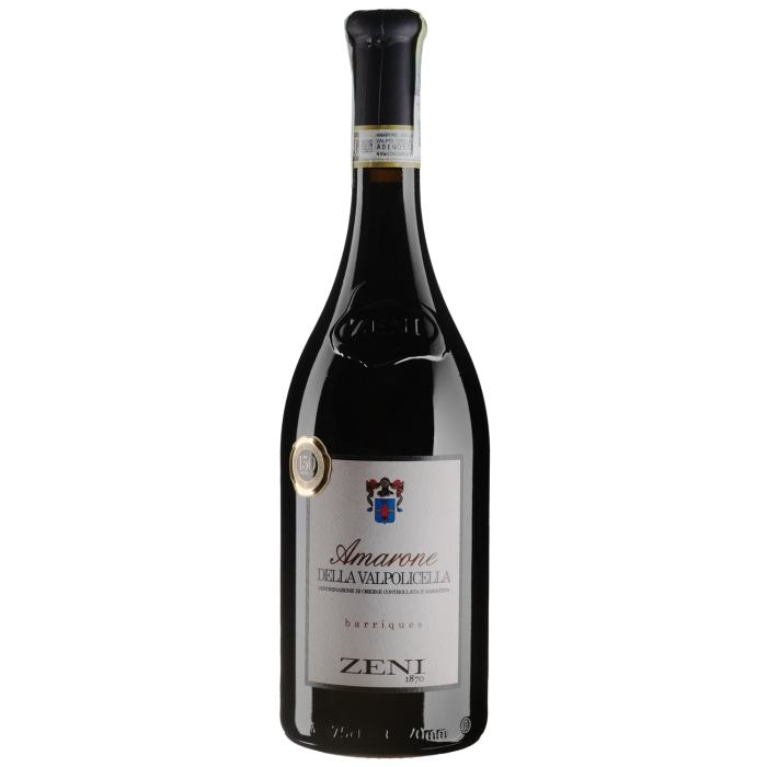 Вино Zeni Amarone della Valpolicella Barriques / Амароне делла Вальполічелла Барік 2018, червоне сухе, 0.75 л