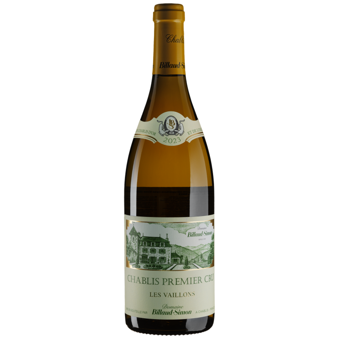 Вино Billaud-Simon Chablis Premier Cru Les Vaillons / Шаблі Прем'єр Крю Лє Вайон 2023, біле сухе, 0.75 л