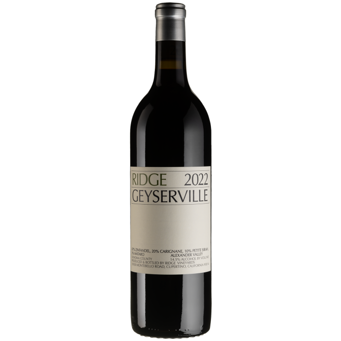 Вино Ridge Vineyards California Geyserville / Каліфорнія Гейсервіль 2022, червоне сухе, 0.75 л