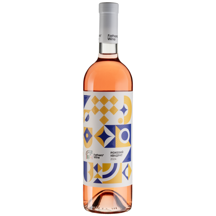 Вино Father’s wine Рожевий квадрат / Рожевий квадрат, рожеве сухе, 0.75 л