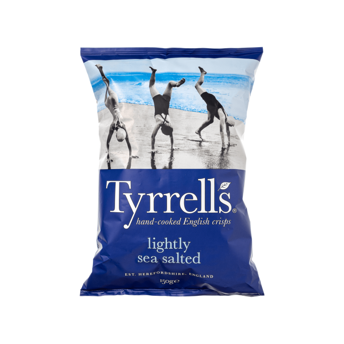 Чипси картопляні з морською сіллю 150г, Tyrrell's