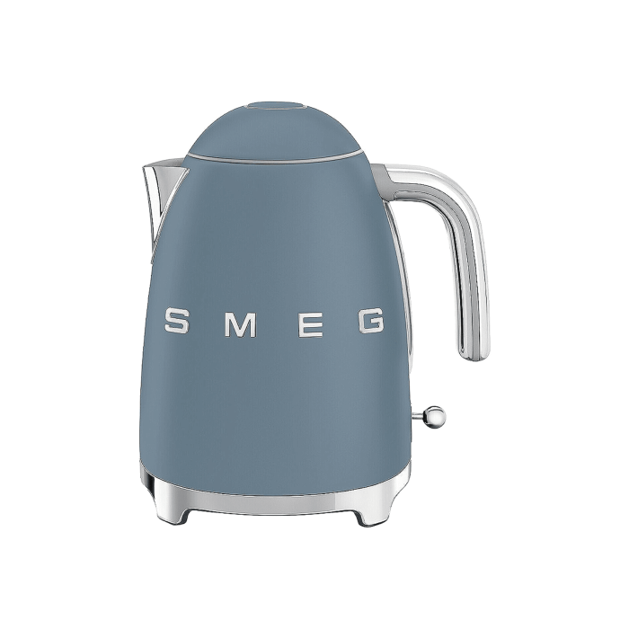 Чайник електричний стиль 50х блакитний шторм матовий, SMEG