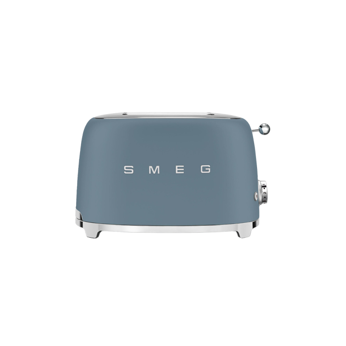 Тостер електричний на 2 тости стиль 50х блакитний шторм матовий, SMEG