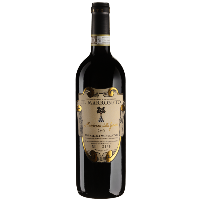 Вино Il Marroneto Brunello di Montalcino Selezione Madonna Delle Grazie / Брунелло ді Монтальчіно Селеціоне Мадонна Делле Граціе 2020, червоне сухе, 0.75 л