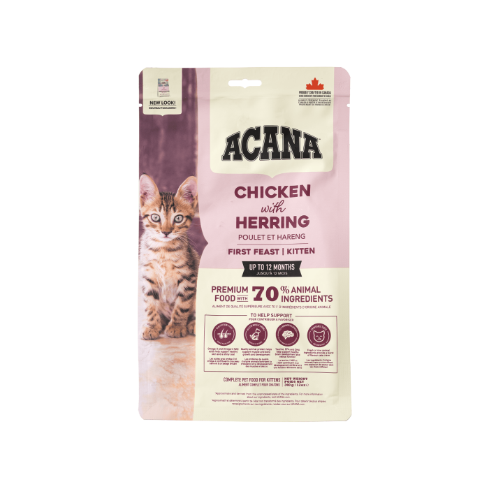 Корм для кошенят сухий повнораціонний Фьорст Фест Кет 340г New Cats, Acana