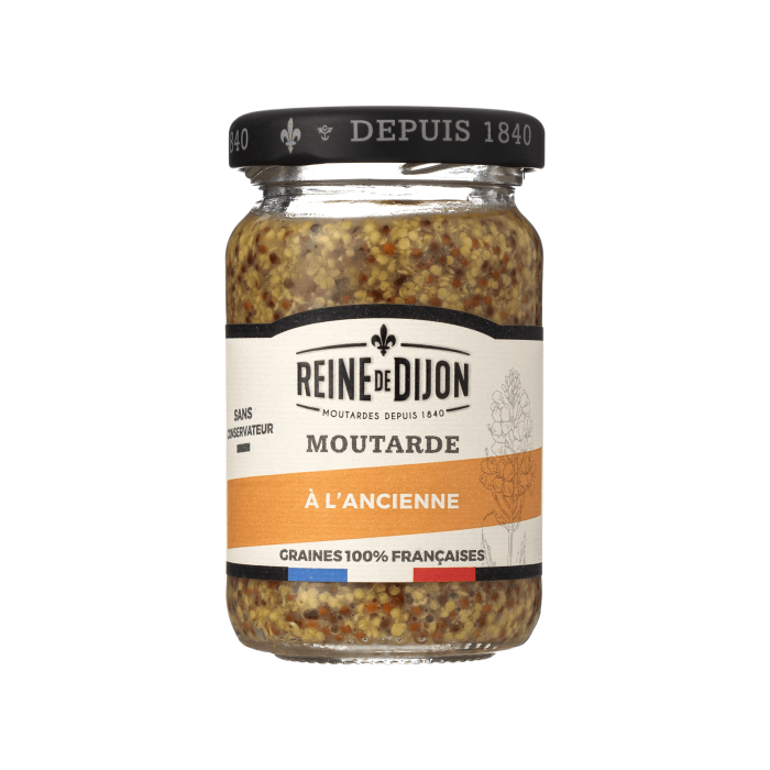 Гірчиця цільнозернова 95г, Reine de Dijon Гірчиця цільнозернова 95г, Reine de Dijon