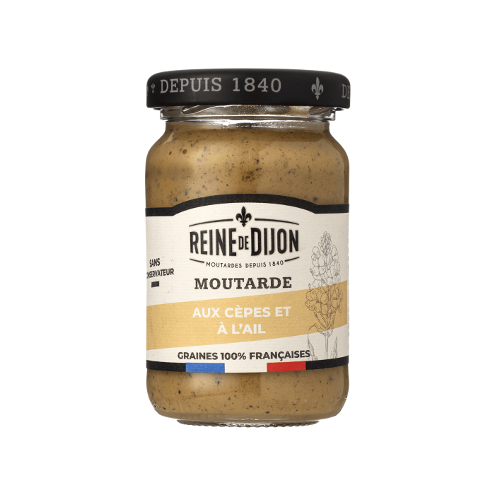 Гірчиця з грибами та часником 100г, Reine de Dijon