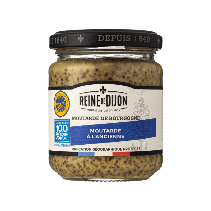 Гірчиця цільнозернова Бургундська 190г, Reine de Dijon