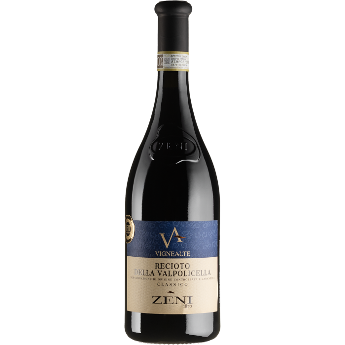 Вино Zeni Recioto della Valpolicella Classico Vigne Alte / Речіото делла Вальполічелла Класcіко Віньє Альте 2022, червоне солодке, 0.75 л Вино Zeni Recioto della Valpolicella Classico Vigne Alte / Речіото делла Вальполічелла Класcіко Віньє Альте 2022, червоне солодке, 0.75 л
