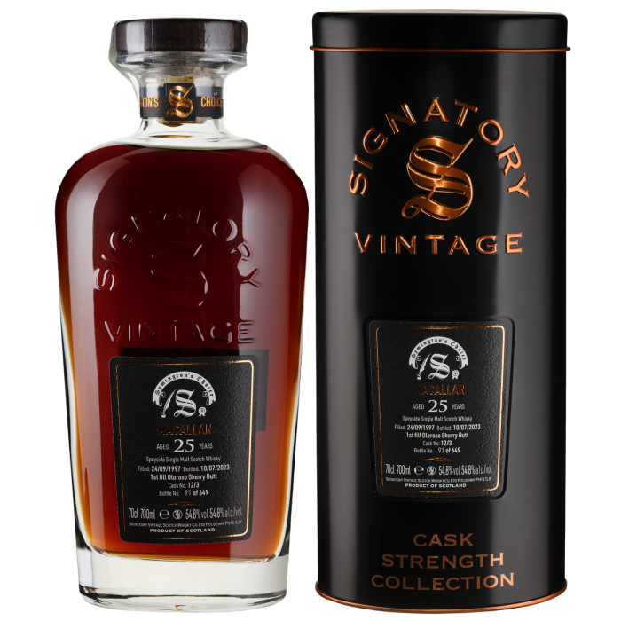 Віскі Signatory Macallan 25yo Symington's Choice 1997, 0.7 л Віскі Signatory Macallan 25yo Symington's Choice 1997, 0.7 л