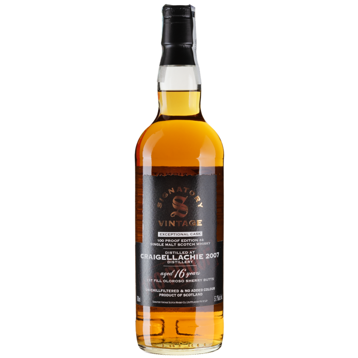 Віскі Signatory Craigellachie 100 Proof, 0.7 л