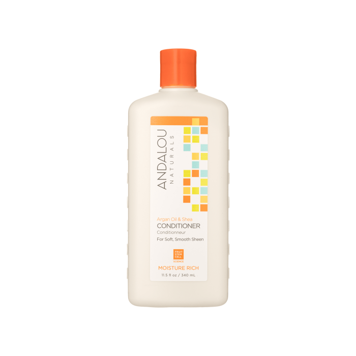 Кондиціонер для волосся живильний Арганова та Олія Ши 340мл Moisture Rich, Andalou Naturals
