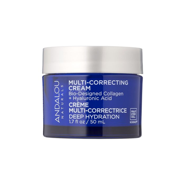 Крем для обличчя мультикоригуючий 50г Deep Hydration, Andalou Naturals Крем для обличчя мультикоригуючий 50г Deep Hydration, Andalou Naturals