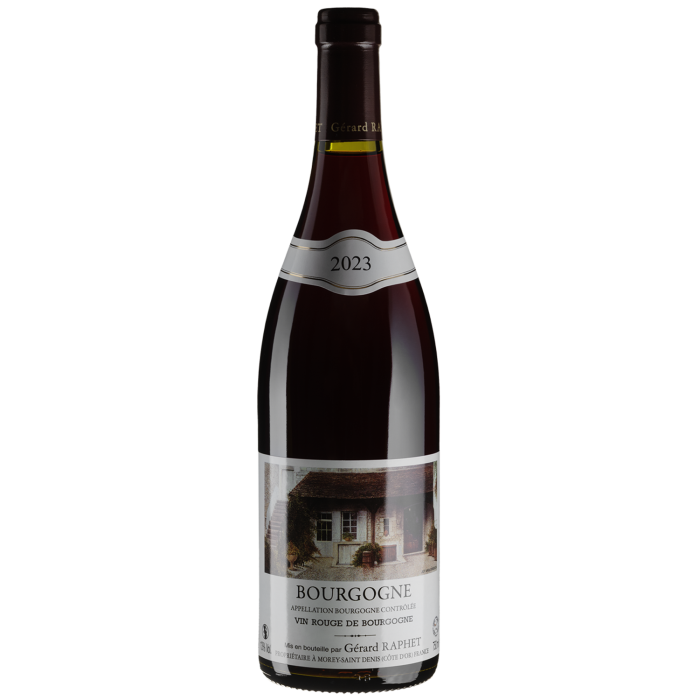 Вино Gerard Raphet Bourgogne / Бургунь 2023, червоне сухе, 0.75 л
