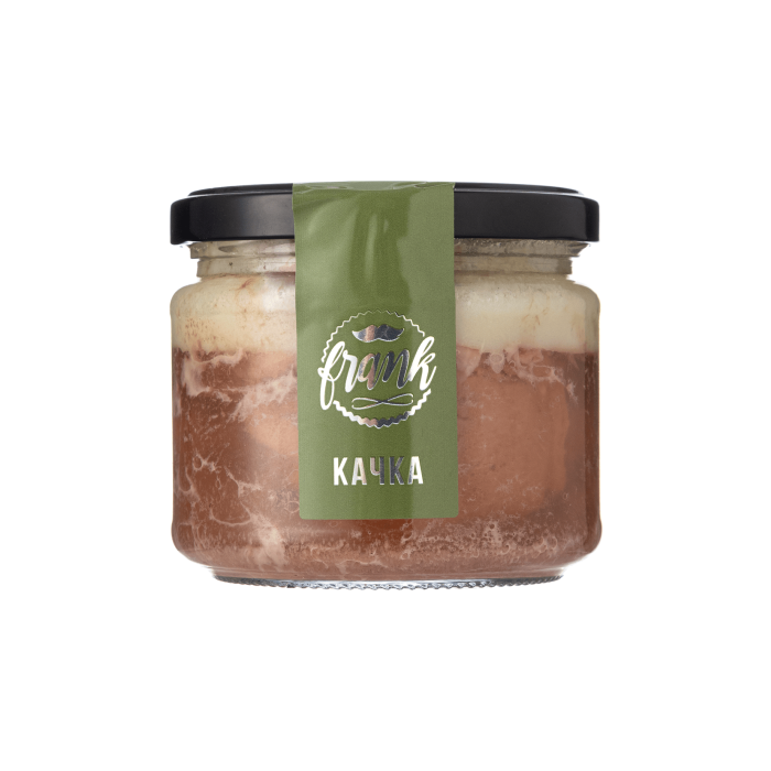 Консерви м'ясні М'ясо качки тушковане 330г, Frank