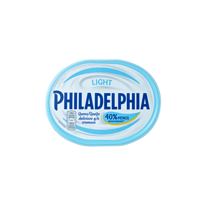 Сир м'який з коров'ячого молока Філадельфія легкий 200г, Philadelphia
