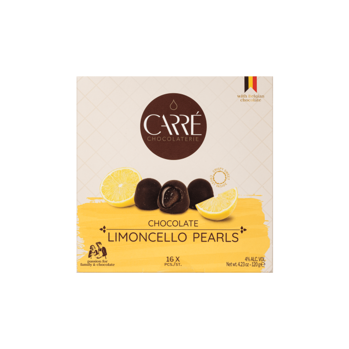 Цукерки з темного шоколаду з лімончело 120г, Chocolaterie Carré