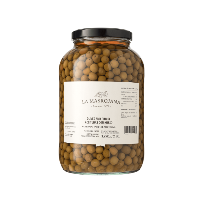 Оливки з кісточкою Арбекіна 3,95кг, La Masrojana