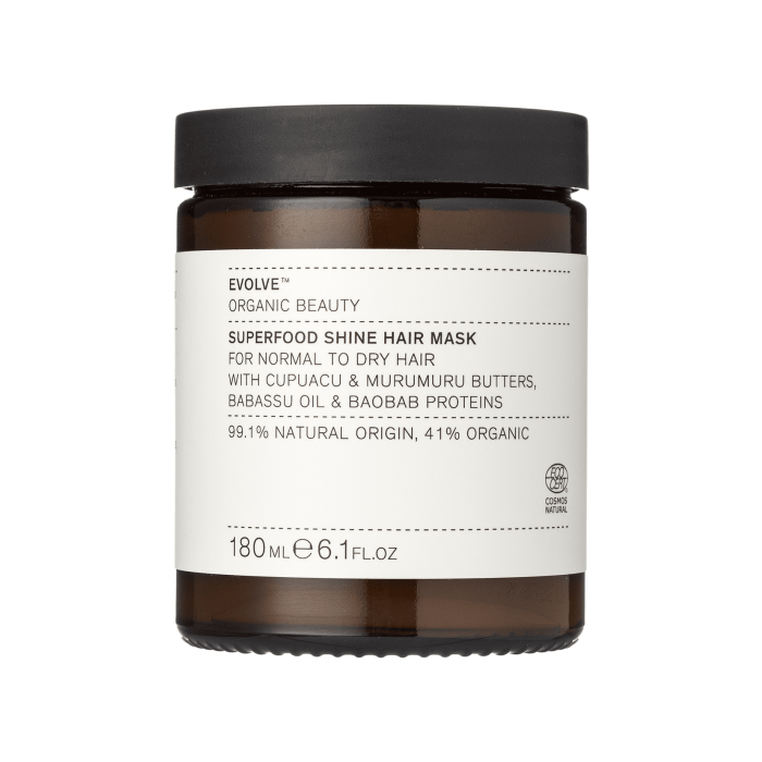 Маска для сайва волосся із суперфудами 180мл, Evolve Organic Beauty