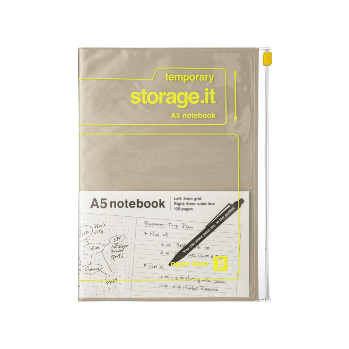 Блокнот A5 бежевий Storage.It, Mark's