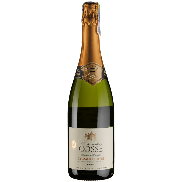 Ігристе Chateau des Cosse Cremant de Loire Brut / Креман де Луар Брют, біле, 0.75 л Ігристе Chateau des Cosse Cremant de Loire Brut / Креман де Луар Брют, біле, 0.75 л