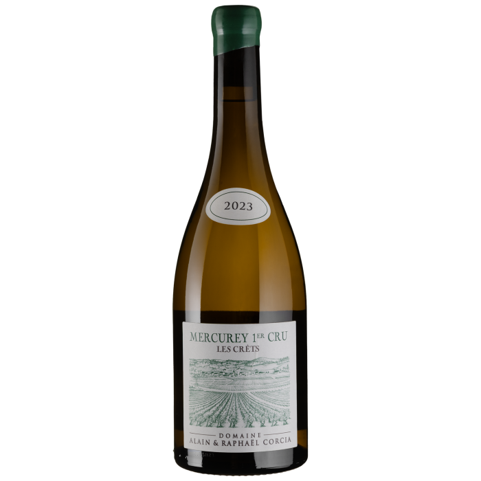 Вино Domaine Alain et Raphael Corcia Mercurey 1er Cru Les Crets Blanc / Меркюре Прем'єр Крю Лє Кре Блан 2023, біле сухе, 0.75 л