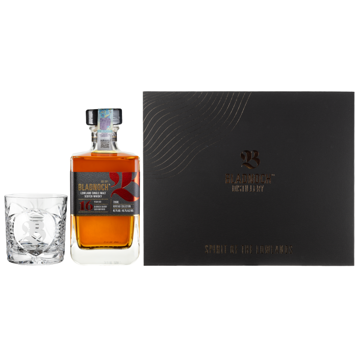 Віскі Bladnoch 16yo + glass, gift box, 0.7 л