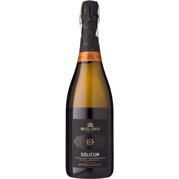 Ігристе Soligo Solicum Metodo Classico Valdobbiadene Prosecco DOCG Brut / Солікум Методо Класіко Вальдоббʼядене Просекко DOCG Брют, біле, 0.75 л Ігристе Soligo Solicum Metodo Classico Valdobbiadene Prosecco DOCG Brut / Солікум Методо Класіко Вальдоббʼядене Просекко DOCG Брют, біле, 0.75 л