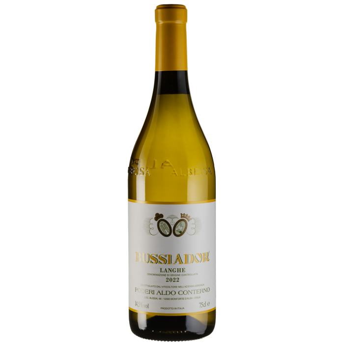 Вино Aldo Conterno Chardonnay Bussiador Langhe / Шардоне Бусіадор Ланге 2022, біле сухе, 0.75 л
