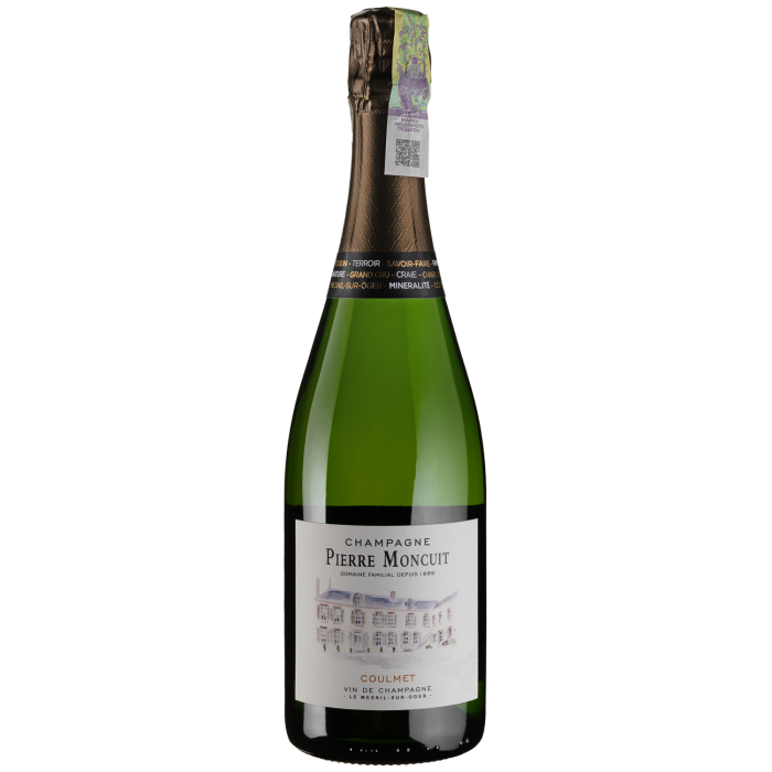 Шампанське Pierre Moncuit Cuvee Hugues de Coulmet Blanc de Blancs Brut / Кюве Юг де Кульме Блан де Блан Брют, біле, 0.75 л