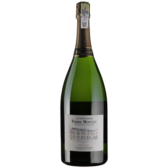 Шампанське Pierre Moncuit Cuvee Hugues de Coulmet Blanc de Blancs Brut / Кюве Юг де Кульме Блан де Блан Брют, біле, 1.5 л