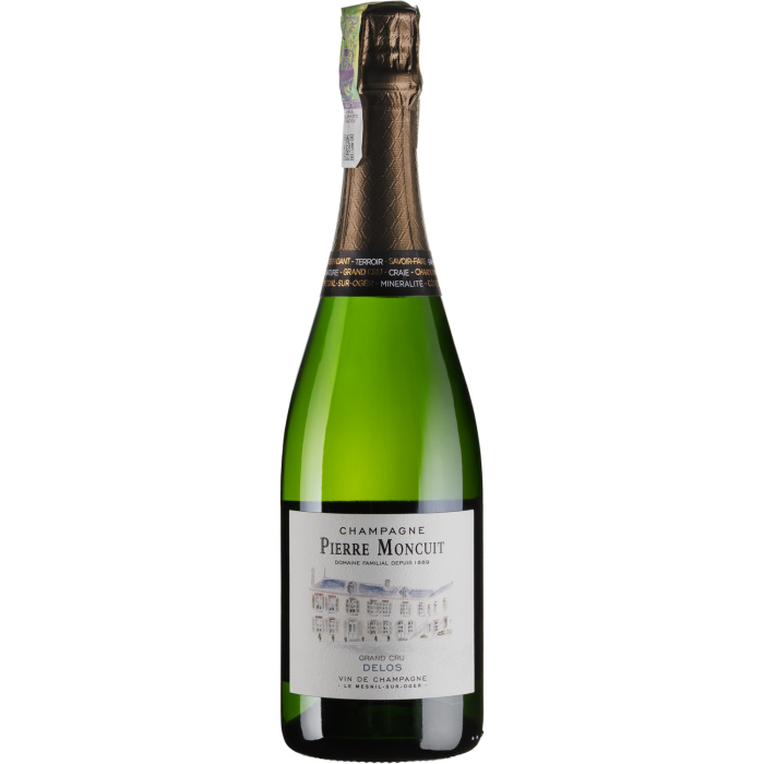 Шампанське Pierre Moncuit Cuvee Delos Blanc de Blancs Grand Cru Brut / Кюве Делос Блан де Блан Гран Крю Брют, біле, 0.75 л