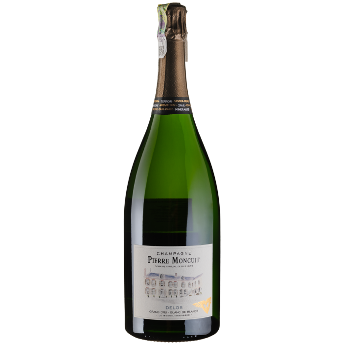 Шампанське Pierre Moncuit Cuvee Delos Blanc de Blancs Grand Cru Brut / Кюве Делос Блан де Блан Гран Крю Брют, біле, 1.5 л