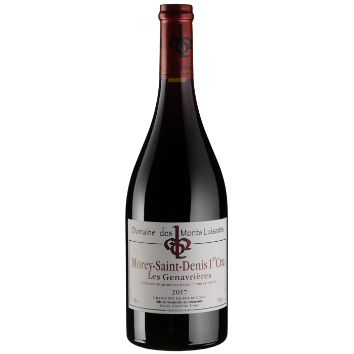 Вино Domaine des Monts Luisants Morey St Denis 1er Cru les Genavrieres / Морей Сен Дені Прем'єр Крю лє Женавр'єр 2017, червоне сухе, 0.75 л