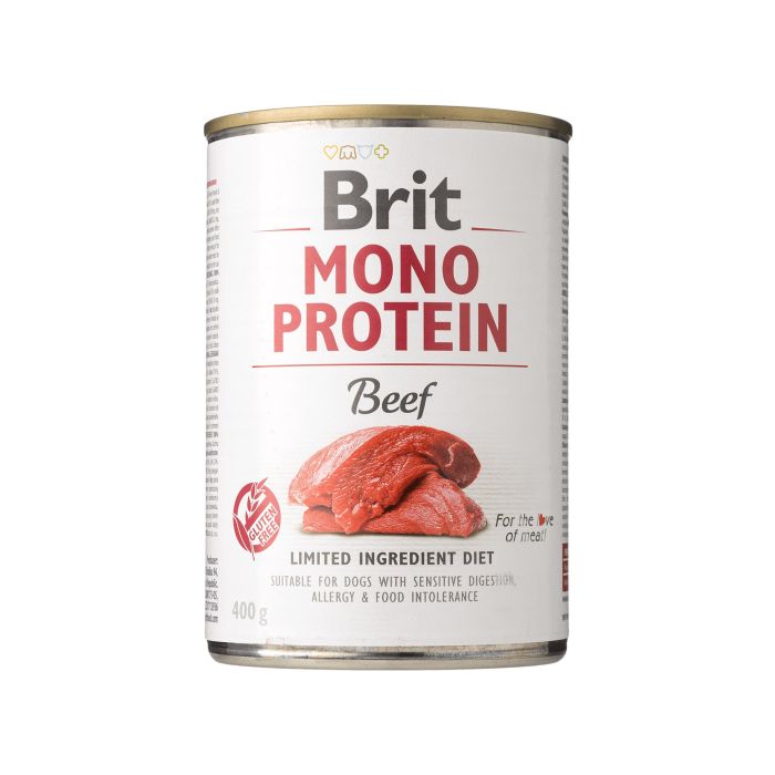 Корм для собак вологий повнораціонний з яловичиною 400г Mono Protein, Brit Care Корм для собак вологий повнораціонний з яловичиною 400г Mono Protein, Brit Care