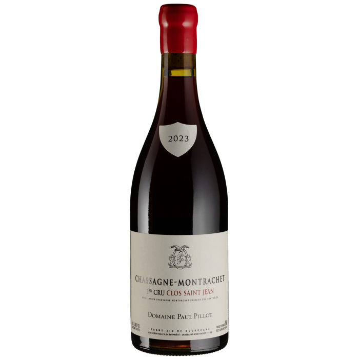 Вино Domaine Paul Pillot Chassagne-Montrachet Premier Cru Clos Saint-Jean Rouge / Шасань-Монраше Прем'єр Крю Кло Сен-Жан Руж 2023, червоне сухе, 0.75 л