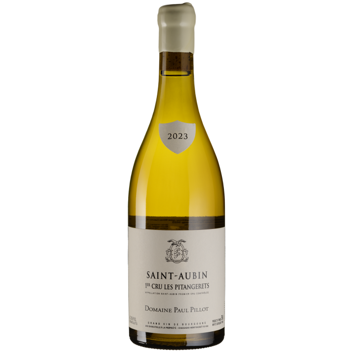 Вино Domaine Paul Pillot Saint-Aubin Premier Cru Les Pitangerets / Сент-Обен Прем'єр Крю Ле Пітанжер 2023, біле сухе, 0.75 л