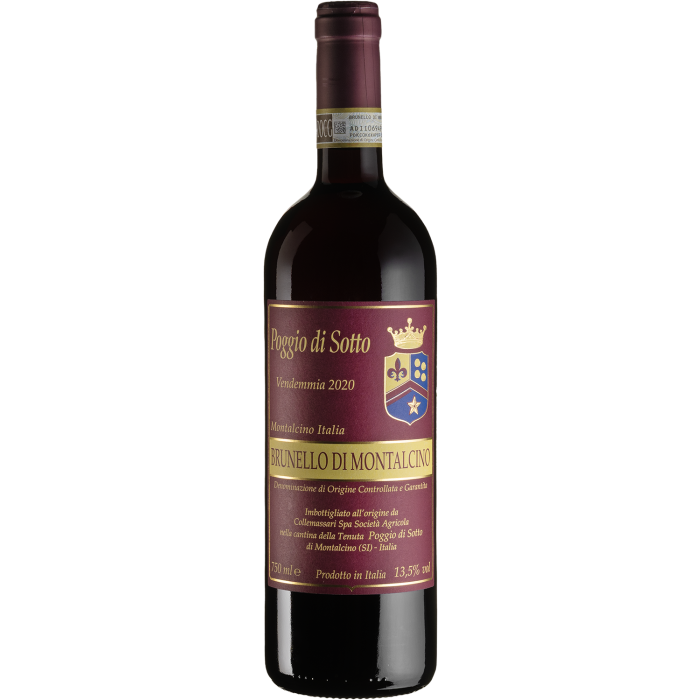 Вино Poggio di Sotto Brunello di Montalcino / Брунелло ді Монтальчіно 2020, червоне сухе, 0.75 л