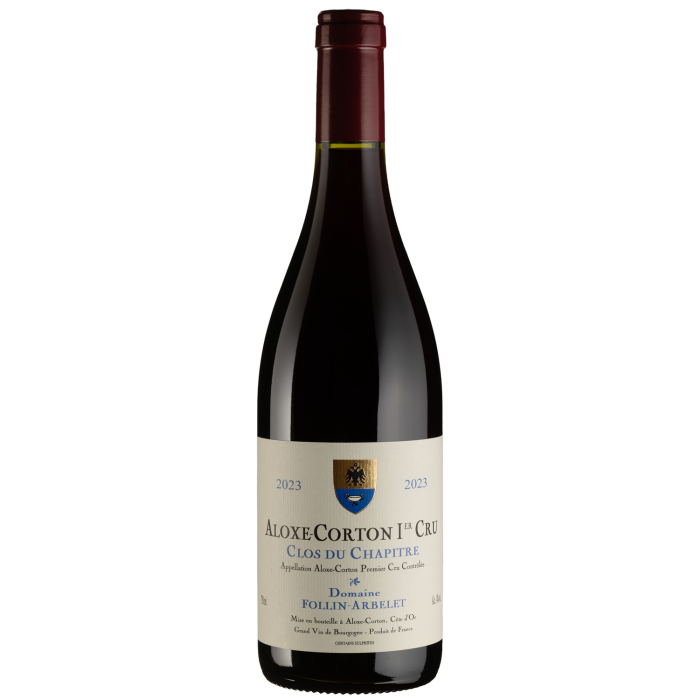 Вино Domaine Follin Arbelet Aloxe-Corton 1er Cru Clos du Chapitre / Алос-Кортон Прем'єр Крю Кло дю Шапітр 2023, червоне сухе, 0.75 л