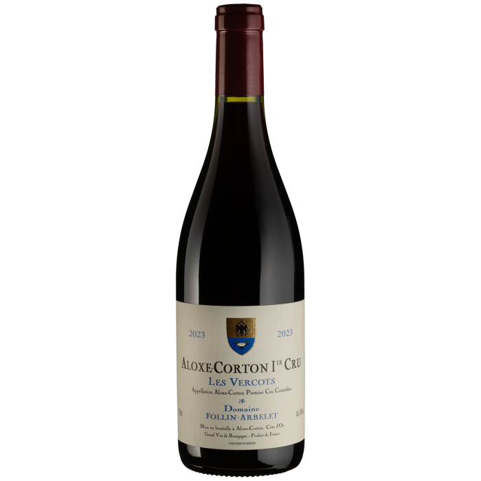 Вино Domaine Follin Arbelet Aloxe-Corton 1er Cru Les Vercots / Алос-Кортон Прем'єр Крю Лє Верко 2023, червоне сухе, 0.75 л