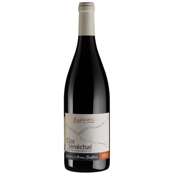 Вино Catherine et Pierre Breton Bourgueil Clos Senechal / Бургей Кло Сенешаль 2021, червоне сухе, 0.75 л