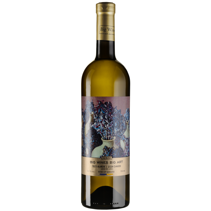 Вино Big Wines Big Art Telti-Kuruk Oaked 2024 / Біг Арт Tельті Курук Оакд 2024, біле сухе, 0.75 л Вино Big Wines Big Art Telti-Kuruk Oaked 2024 / Біг Арт Tельті Курук Оакд 2024, біле сухе, 0.75 л