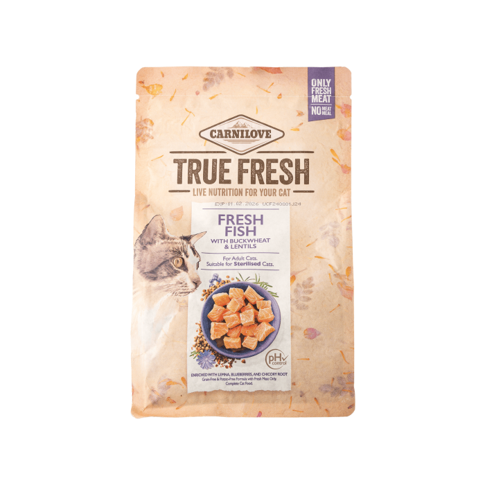 Корм для котів сухий повнораціонний з рибою 340г True Fresh, Carnilove